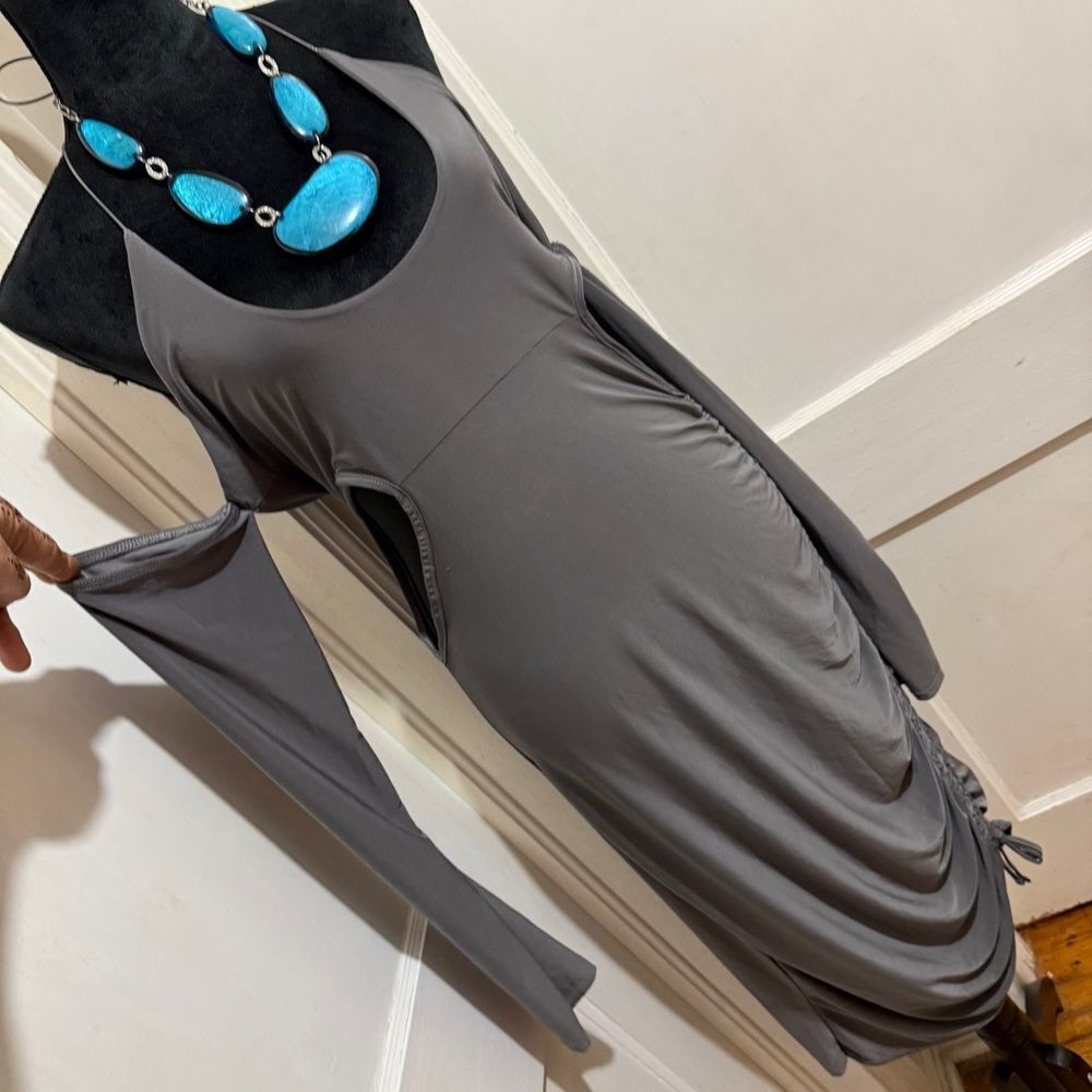 PrettyLittleThing Charcoal Gray Dress